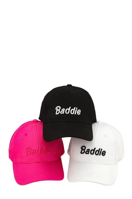 BADDIE Embroidery Cotton Cap Coco’s Tee Boutique